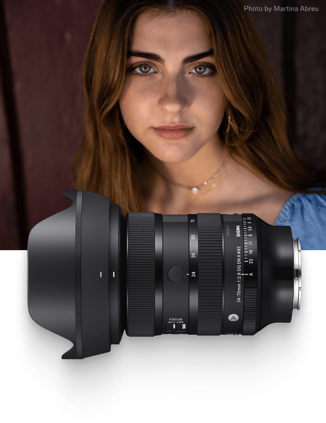 Portrait image of a young woman by Martina Abreu