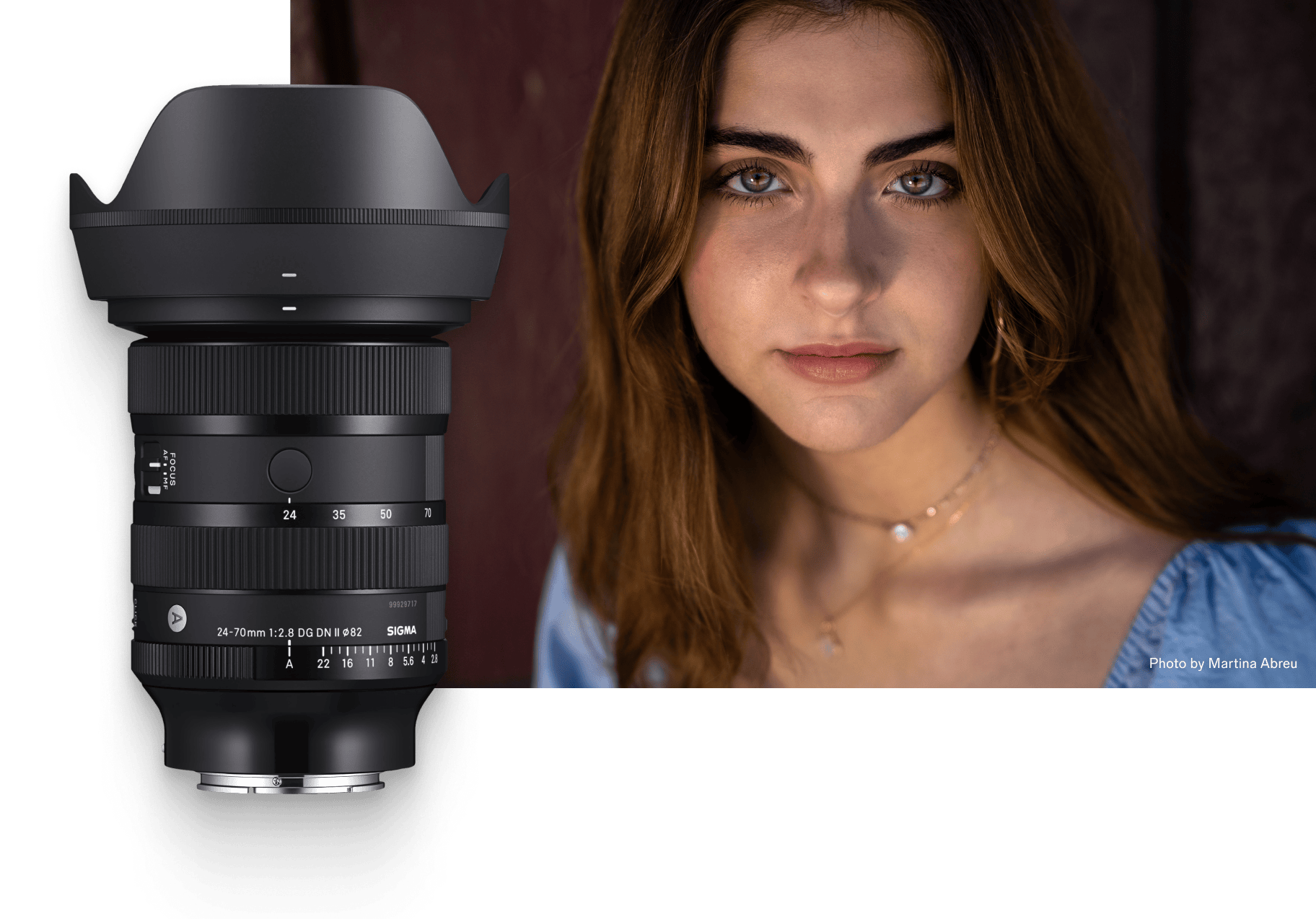 Portrait image of a young woman by Martina Abreu